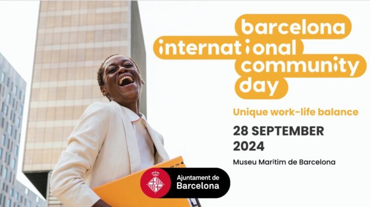 Flyer for Barcelona International Community Day 2024 on 28 September